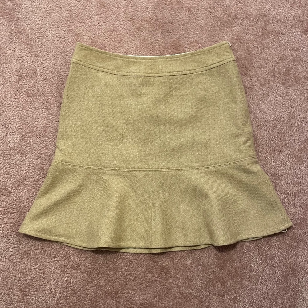 Women's GAP Camel Wool Skirt, Y2K, Quiet Luxury, size 4
